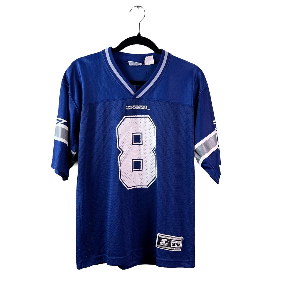Vintage 90s Starter Dallas Cowboys Troy Aikman Jersey Men's S/M Blokecore
